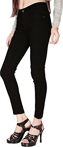 sajani slim women's ankle length black jeans