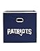NFL New England Patriots Fabric Storage Bin, 11 x 11-inches, Navy