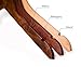 Topline Classic Wood Shirt Hangers - Walnut Finish (10-Pack)