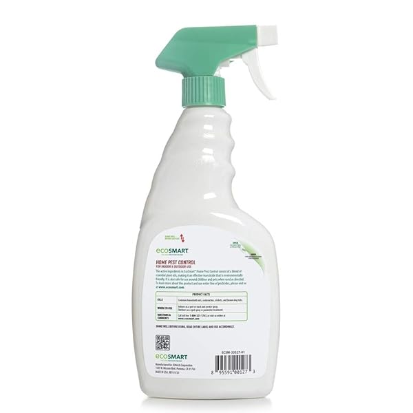 ECOSMART NATURAL, PLANT-BASED INDOOR/OUTDOOR HOME PEST CONTROL, 24 OUNCE READY-TO-SPRAY BOTTLE