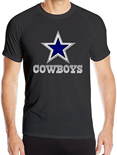 Duola Men's Dallas Cowboy Short Sleeve Sports Summer Tees Black 3X