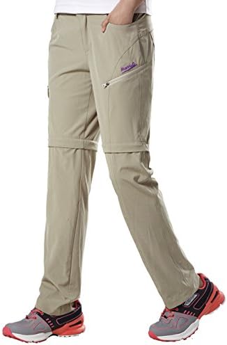 Makino Women's Convertible Hiking Pants M131612007 Khaki US Medium(Asian XL)