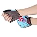 BOODUN Women's Shock-Absorbing Gel Pad Breathable Half Finger Mountain Bicycle Bike Road Racing Gloves, Small