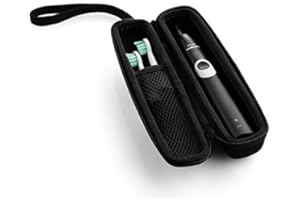 caseling Hard Toothbrush Travel Case Fits Philips Sonicare Protective Clean 4100 Sonicare 2 Series Portable Toothbrush Holder with Easy Grip Carry Strap (Small (Great for Travel))