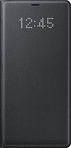 Genuine Samsung LED View Cover Flip Wallet Case for Samsung Galaxy Note 8 / Note8 - Black (EF-NN950PBEGWW)