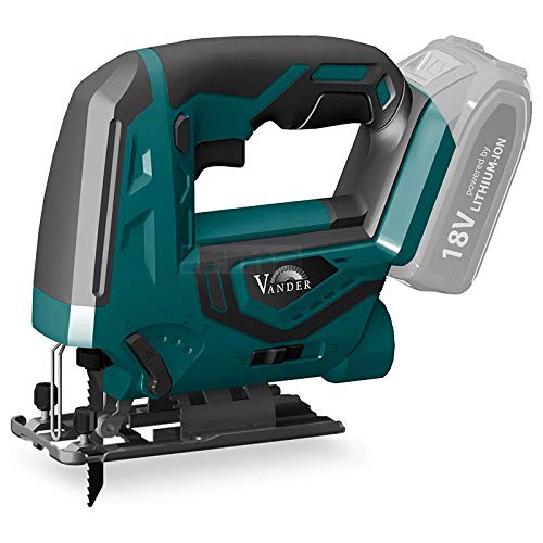 VANDER AKU+ VWD865 - Stichsäge - Akku Stichsäge (18V | Hubzahl: 0-2500 1/min | Hublänge: 20mm | Schnitttiefe in Holz…