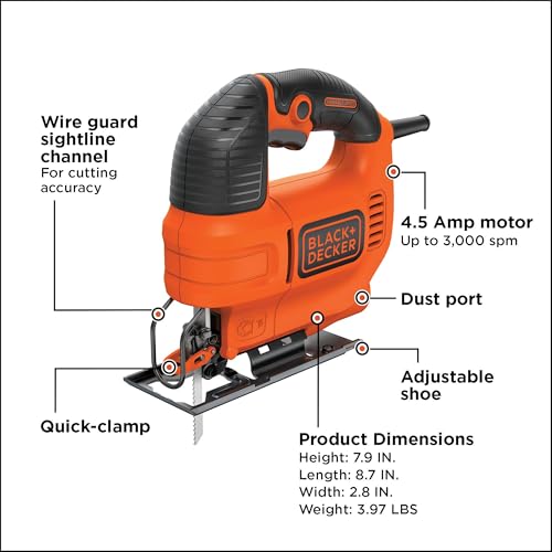 BLACK+DECKER Jig Saw, 4.5 -Amp (BDEJS300C) photo 12