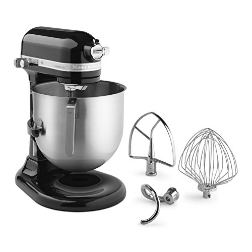 KitchenAid KSM8990OB 8-Quart Commercial Countertop Mixer, 10-Speed, Gear-Driven, Onyx Black