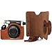 CAIUL Compatible Comprehensive Protection Instant Film Camera Case Bag With Soft PU Leather Material for Fujifilm Instax Wide 300 Camera [Ever Ready Design] (Brown)