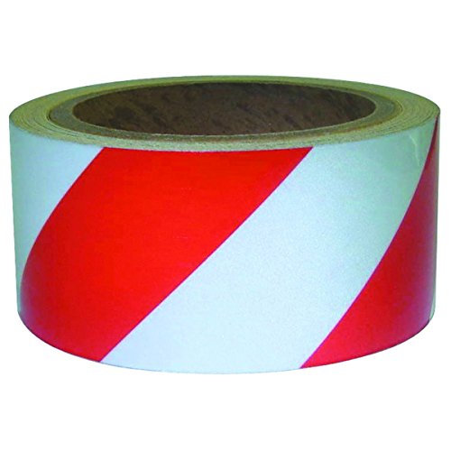 Vinyl Marking Tape Red and White Striped 2