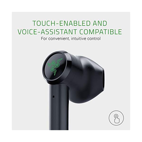 Razer-Hammerhead-True-Wireless-Wireless-Earbuds-in-Ear-Earphones-Ultra-Low-Latency-Water-Repellent-13-mm-Driver-Touch-Support-Bluetooth-50-Voice-Control-Charging-Case-black Razer Hammerhead True Wireless - Wireless Earbuds (In-Ear Earphones, Ultra-Low Latency, Water-Repellent, 13 mm Driver…