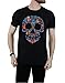 Disney Men's Coco Skull Pattern T-Shirt Medium Black