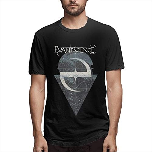 Evanescence 'Space Map' Men's Classic Basic Soft Cotton Short T-Shirt Black