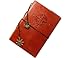 VALERY Nautical Refillable Personal Vegan Leather Journal - String Bound with Built-in Pen Holder and Vintage Brown Lined Diary Notebook , Creative Gift Idea for Vegans /Teachers/ Writers