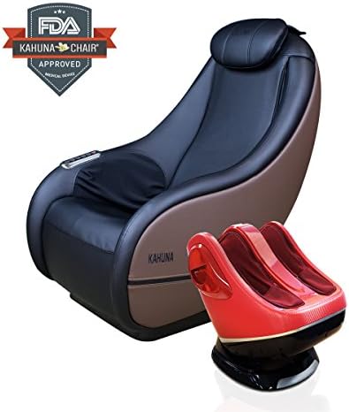 L-track Kahuna Compact Massage Chair - Hani (Hani Brown + 088 Red)
