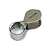 6 Pcs Mini 30X 21mm Singlet Jeweler's Jewelry Loupe Magnifier Magnifying Glass Silver w/ Box