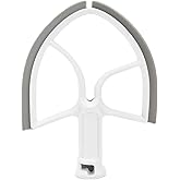 Plastic Flex Edge Beater for 5QT Bowl-Lift Stand Mixer, Blender Whip Mixing Head Replacement Paddle Parts Kitchen Aid Mixer A