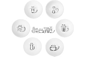 Super Cute Cat Ceramic Sauce Dish,Mini Side Seasoning Dish,Condiment Dishes,Sushi Soy Dipping Bowl,Snack Serving Dishes,Meow 