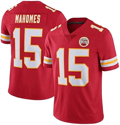 NBJBK Camiseta de de la NFL, Hombres Kansas Chiefs # 15 Mahomes ...