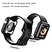 [3 Pack] L K Case for Apple Watch 42mm Series 2 3 with Built-in TPU Screen Protector iWatch All Around Protective Case HD Clear Slim Thin TPU Cover (Clear, Black, Rose Gold)