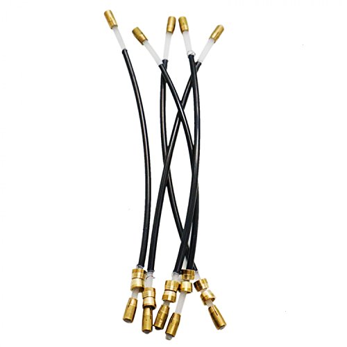 image for Buorsa Set of 5 pcs Nylon Fiddle/Violin Tailpiece Gut Cord with Brass 