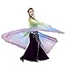 Dance Fairy Belly Dance Isis Wings(Green,Blue,Purple Mixed No.7)(with sticks)