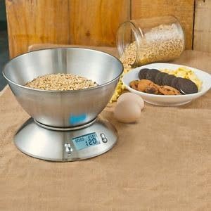 CAMRY Digital Kitchen Scale Compact Diet Food 5KG 11LBS 1g Stainless Steel Bowl
