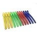 12 Pcs Colorfull Plastic Duck Teeth Bows Hair Clips Hairdressing Salon Hair Grip Crocodile DIY Accessories Hairpins-rubberized Non-slip Chic Styling Claw Hair Barrettes
