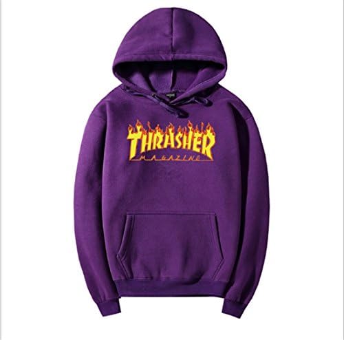 DKSM Thrasher Logo men's Fleele Hoodies Cotton Women's long sleeve Clothing