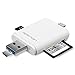 APEMAN 3 in 1 Card Reader for iPhone/iPad/MAC/PC/Android Device, Trail Camera Viewer for Micro SD &TF Card Reader Adapter With Lightning Connector, External Storage Memory Expansion for Samartphone