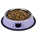 Ureverbasic Cat Bowls Pet Bowl Stainless Steel Cat Food Water Bowl with Rubber Base Small Pet Bowl Cat Feeding Bowls Set of 2