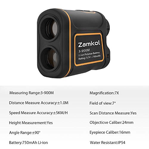 ⛱️LUORATA 1000Yard Laser Rangefinder Golf Range Finder with Slope Elevation Measurements Pulse Vibration Feature Binoculars Precision Care Package (10476.541 mm, US USB Charging 1/4'' Mounting)