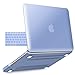 IBENZER Compatible with MacBook Pro 13 Inch case A1278 Release 2012-2008, Plastic Hard Shell Case with Keyboard Cover for Apple Old Version Mac Pro 13 with CD-ROM, Serenity Blue, P13SRL+1A