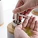 JIWEIMO 4 Piece Ceramic Bathroom Accessories Set ，Includes: Soap Dispenser Pump, Toothbrush Holder, Tumbler and Wooden Tray. Version 2.0