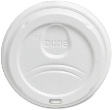 Wholesale CASE of 25 - Dixie Foods Perfect Touch Cup White Plastic Lids-Dome Lids, 12/16 oz., 50/PK