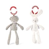 Livoty Baby Infant Rattles Plush Animal Stroller