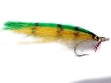 Merrimack River Flies Mackerel Streamer Fly Size 4/0 Green