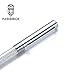 PASISIBICK Rose Gold Silver Pen with Cap - 3 Pcs Fine Point Crystal Roller Ball Gel Pens With Black Ink for Office Supplies