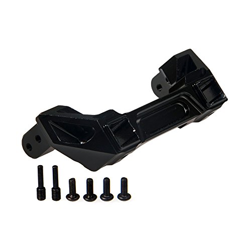Upgraded Rear Bumper Mount Servo Mount for 1/10 RC Traxxas TRX-4 (Black)