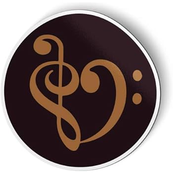 AK Wall Art Musical Clefs - Magnet - Car Fridge Locker - Select Size