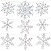 Martha Stewart 30068366 Die Cut Paper Snowflake Garland, Multicolor