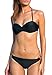 QingLemon Twist Bandeau Bikini Set 2 Pcs Swimwear Swimsuit for Women (Medium (US Size 4-6), Black)(FBA)