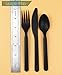 GreenWorks 200 Count Heavy-duty Compostable 100 Forks and 100 Spoons, BPI Certified,Large Cutlery Set,Alternative to Plastic Utensils
