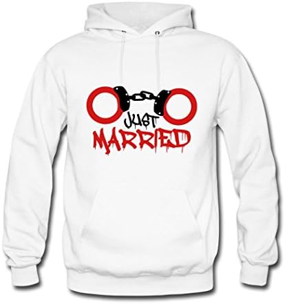 Customised Just Married Handcuffed Prisoner White Youth Hoodie By avideld Small
