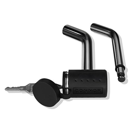 Connor Trailer Hitch Lock 1/2" and 5/8" Black Nickel Hitch Pins for Class I V Hitches