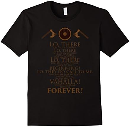 Mens Viking Prayer T Shirt Vahalla Tee Large Black