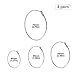 4 Pairs Dainty Hoop Earrings Set Lightweight Earrings Hypoallergenic Surgical Stainless Steel Nickel Free Circle Fashion Gifts for Women Mom & Girls Men 40-70mm