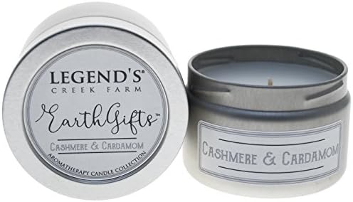 Cashmere &amp; Cardamom - EarthGifts Aromatherapy Scented Candle - 8 Oz Tin