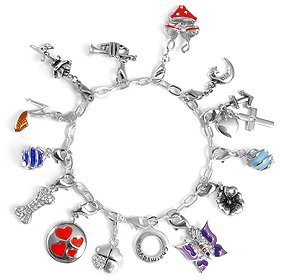 Breathtaking Design Fancy White Colored Paint Palette Studded With Colorful Rhinestones Crystals And Attached Pink Brush Clip On Pendant Charm For Bracelets Bangles By VAGA© - Thumbnail 2