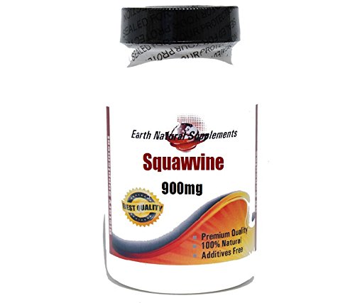 Squawvine 900mg Squaw vine / Partridge berry * 200 Capsules 100 % Natural - by EarhNaturalSupplements